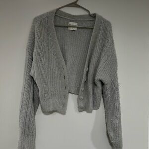 ABERCROMBIE soft collection cropped cardigan